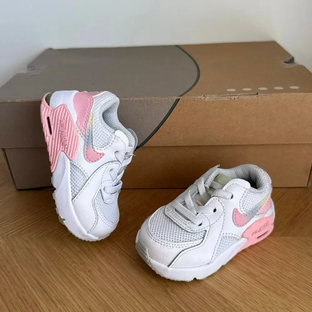 Nike Air Max Excee White/Pink Toddler Sneakers- SZ 4 C
